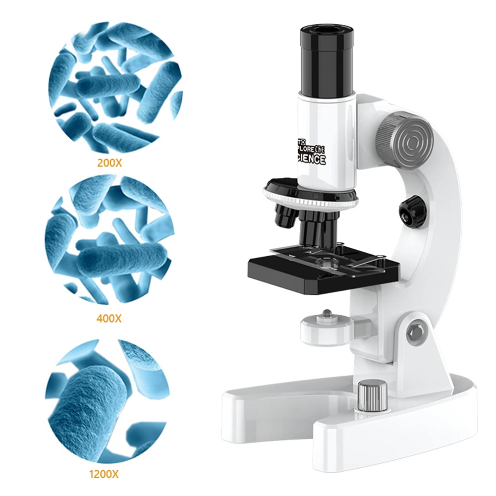 200X-4800X Compound Microscope with Microscope Slides Set for Adults Students for School Laboratory Home Education