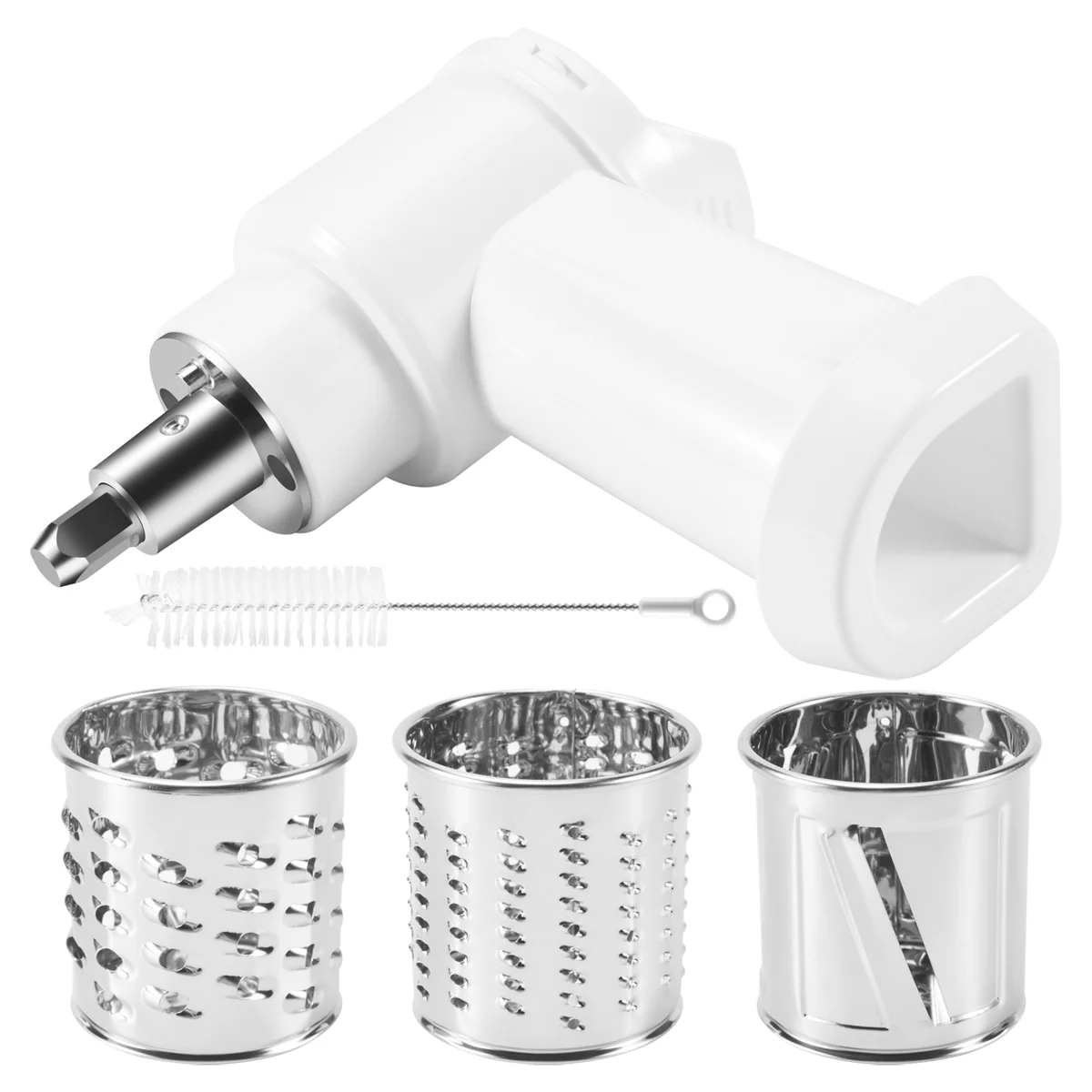 Cheese Slicer Shredder Attachment for Kitchenaid Stand Mixer,Replace Kitchenaid Shredder Accessories with 3 Blades