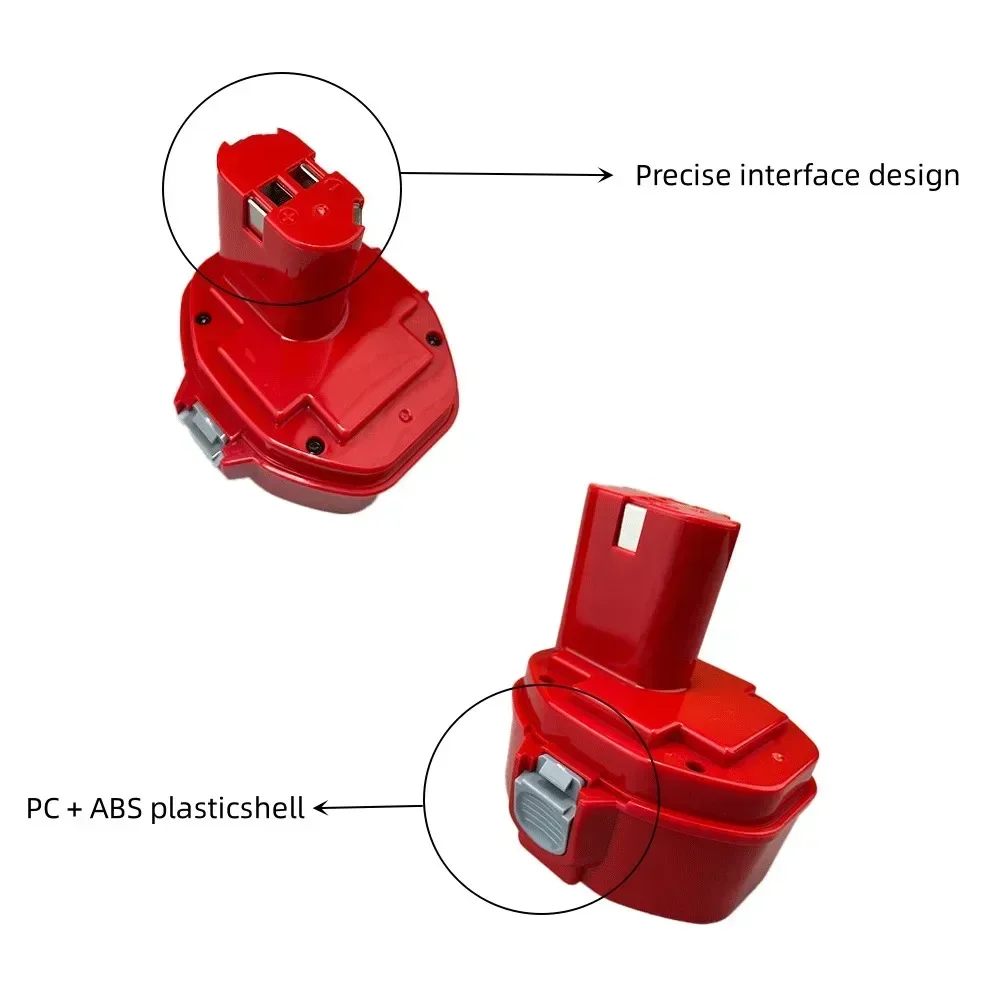 14.4V 6800mAh NI-MH Replacement Battery For Makita 14.4v PA14 1422 1433 1420 192600-1 6281D 6280D 6337D Rechargeable Batterie