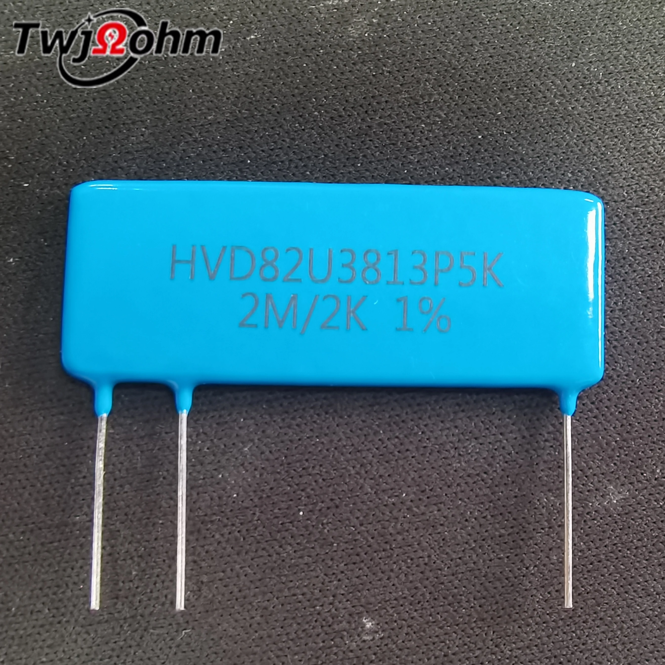 

1 HVD82U3813P5K thick film non inductive high voltage divider resistor with a resistance of 2M/2K1% sampling resistor