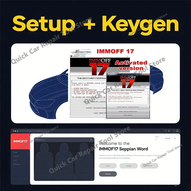 2026 hot IMMOFF17 Software  OFF 17 Activate Version EDC17 MED 17  Off Ecu EEPROM PATCH Checksum Correction To IMMO OFF Flash