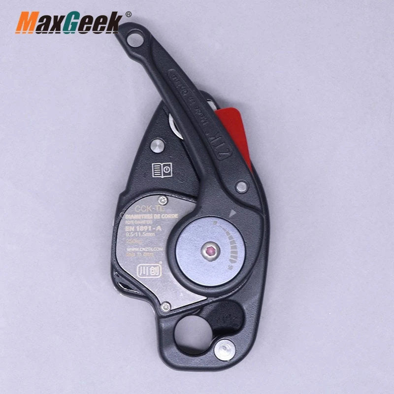 Maxgeek CCK-TL Rope Descender Climbing & Rappelling Device with 250KG Load Capacity for 9.5–12mm Ropes