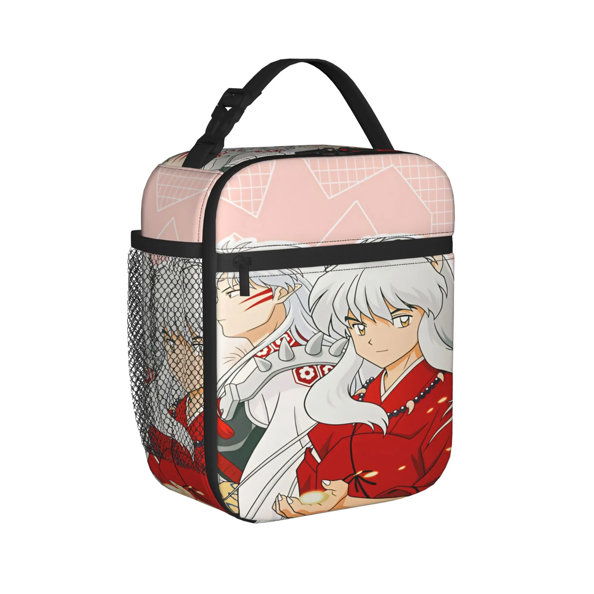Inuyasha Kagome Higurashi Lunch Bag  School Lunch Box For Child Aesthetic Graphic Thermal Lunch Bags Oxford Portable Cooler Bag view 2
