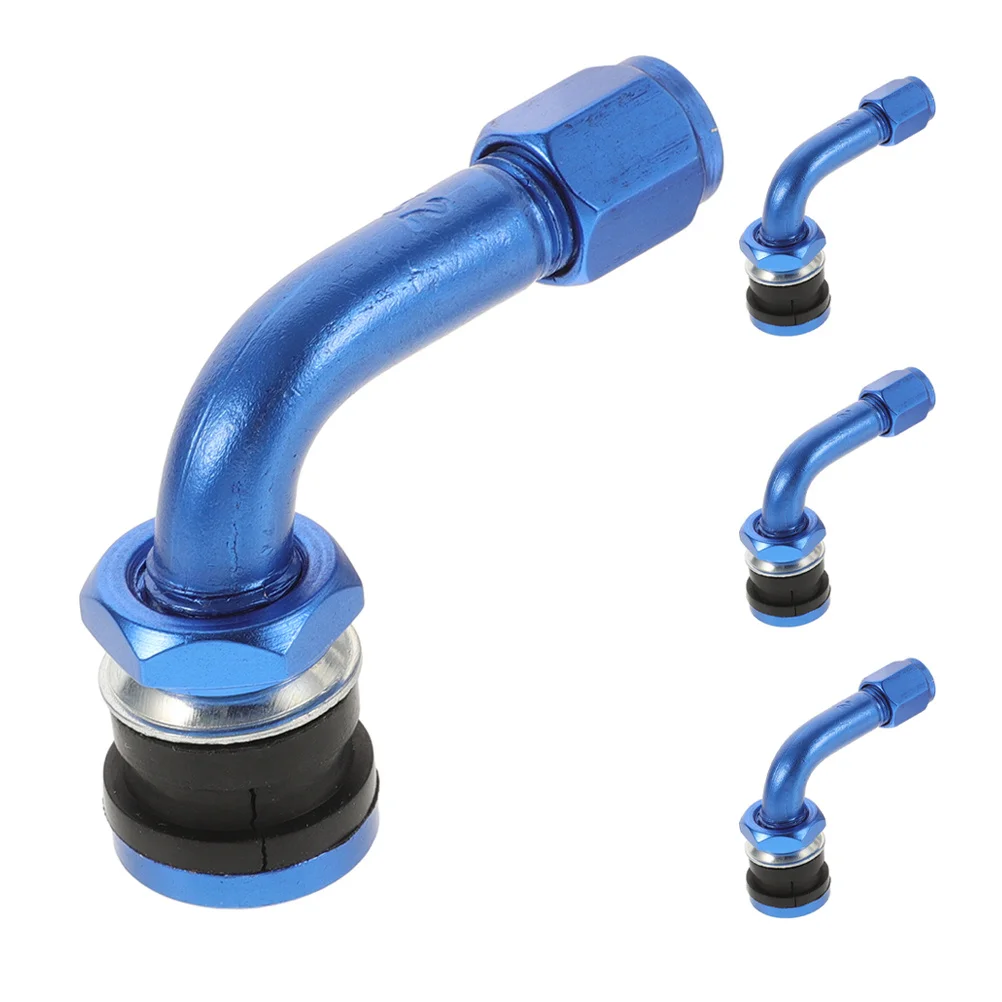 

4Pcs Tubeless Tire Valve Stems Motorcycle Electric Bike Aluminum Alloy Leakproof Straight Valve Replacement Motorcycle Stem