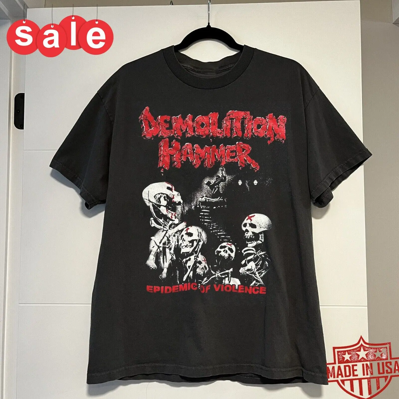 Demolition Hammer Epidemic Of Violence Gift For Fans Unisex S-5XL Shirt 1LU519