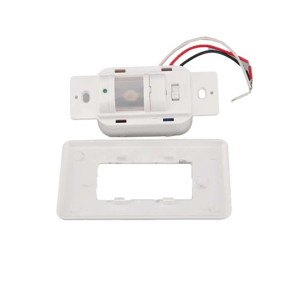 Wall Mounted Motion Sensor Switch with US PIR Infrared Automatic Light Activation for Energy Saving and Security