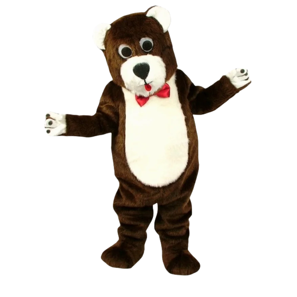 mascot Deluxe Material Teddy Bear Mascot Costume Teddy Bear Mascotte Mascota Outfit Suit Party Carnival Fancy Dress519