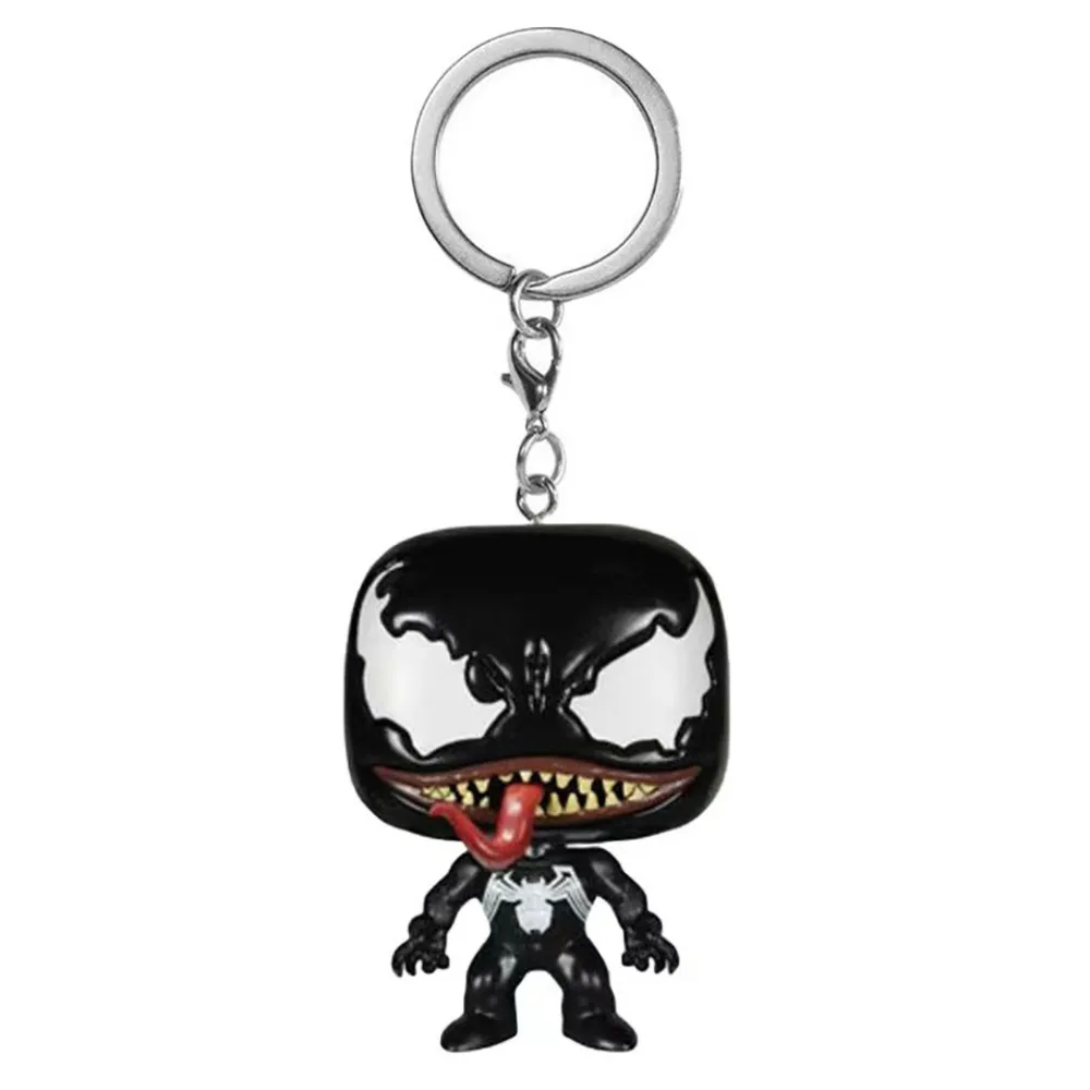 Porte-clés de poche en forme de beurre en forme de Venom de Wolverine, porte-clés de collection exquise, pendentif de sac à dos, piles KO, cadeaux de Noël, film populaire