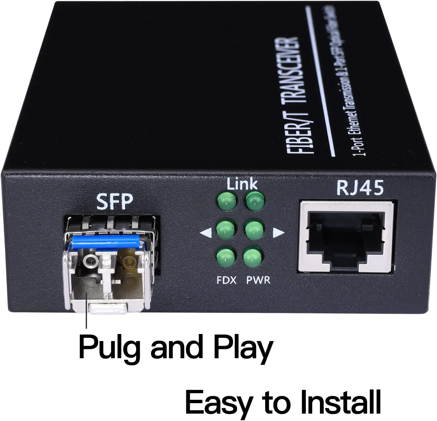 Imagem -05 - Conversor de Mídia Fiber Ethernet com um Par de Gigabit Bidi Multi-mode Sfp lc Módulo Transceptor Duplo Incluído 1.25gbps Pcs