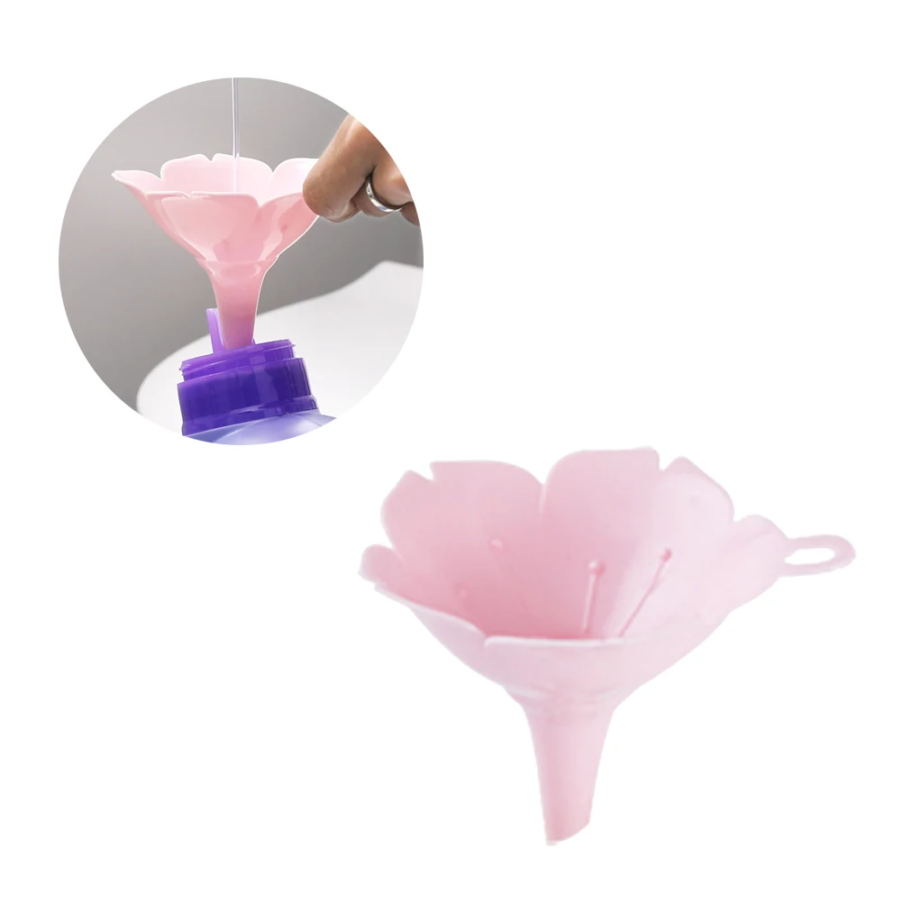 

Funnel PP Material Kitchen Cooking Oil Soy Sauce Household Transfer Tool Wall Mounted Cherry Shaped Easy Clean