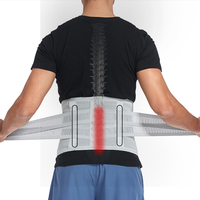 Men Adjustable Lower Back Lumbar Support Belt Breathable Waist Brace Strap Compression Waist Trainer Trimmer Belt Corset Shaper