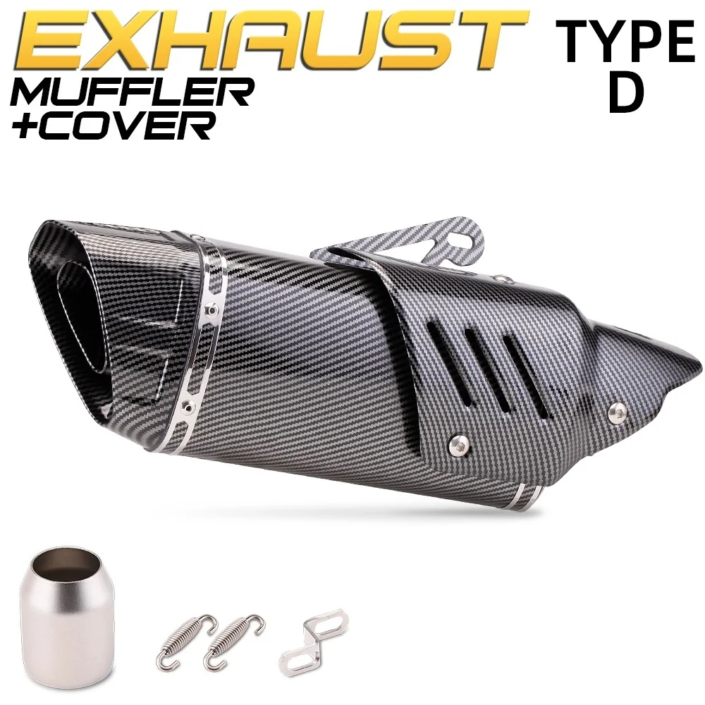 Motorcycle Exhaust Scooter Modified exhaust Akrapovic Muffler pipe Sport Bike R15v3 R25V3 MT25 MT09 Z800 Z900 R1
