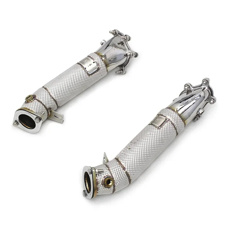 Section High flow Pipes branch downpipe Exhaust Pipe with For GTR/GT-R 3.8TT