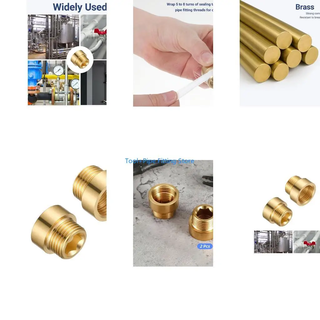 F92B Upgrades 20mm 2 Male Female Brass Extension Fitting for Shower Head Bath Tub
