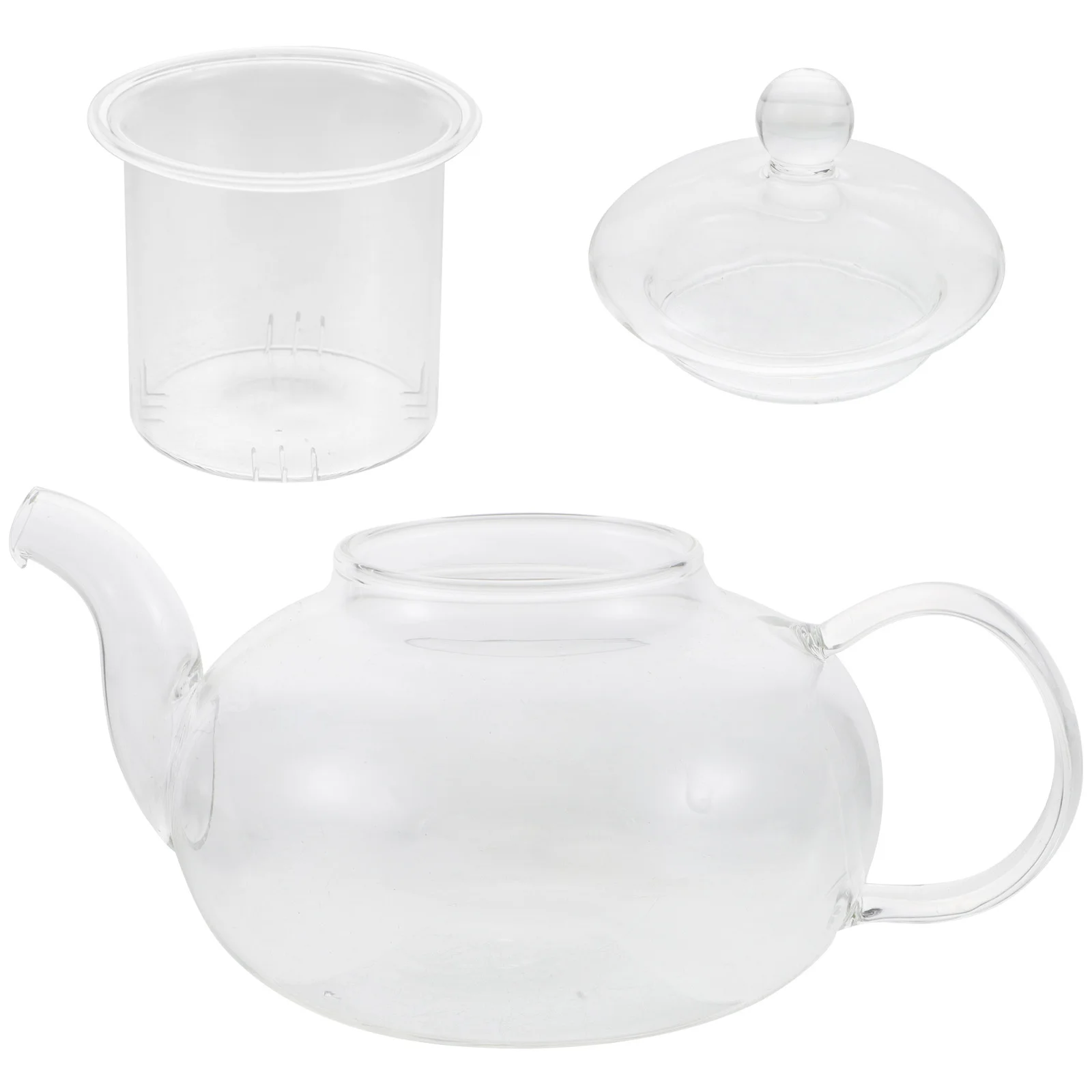 

Heat Resistant Glass Teapot Household Kitchen Kettle Fast Boil Water Suitable for Electric Gas Stove Portable Use