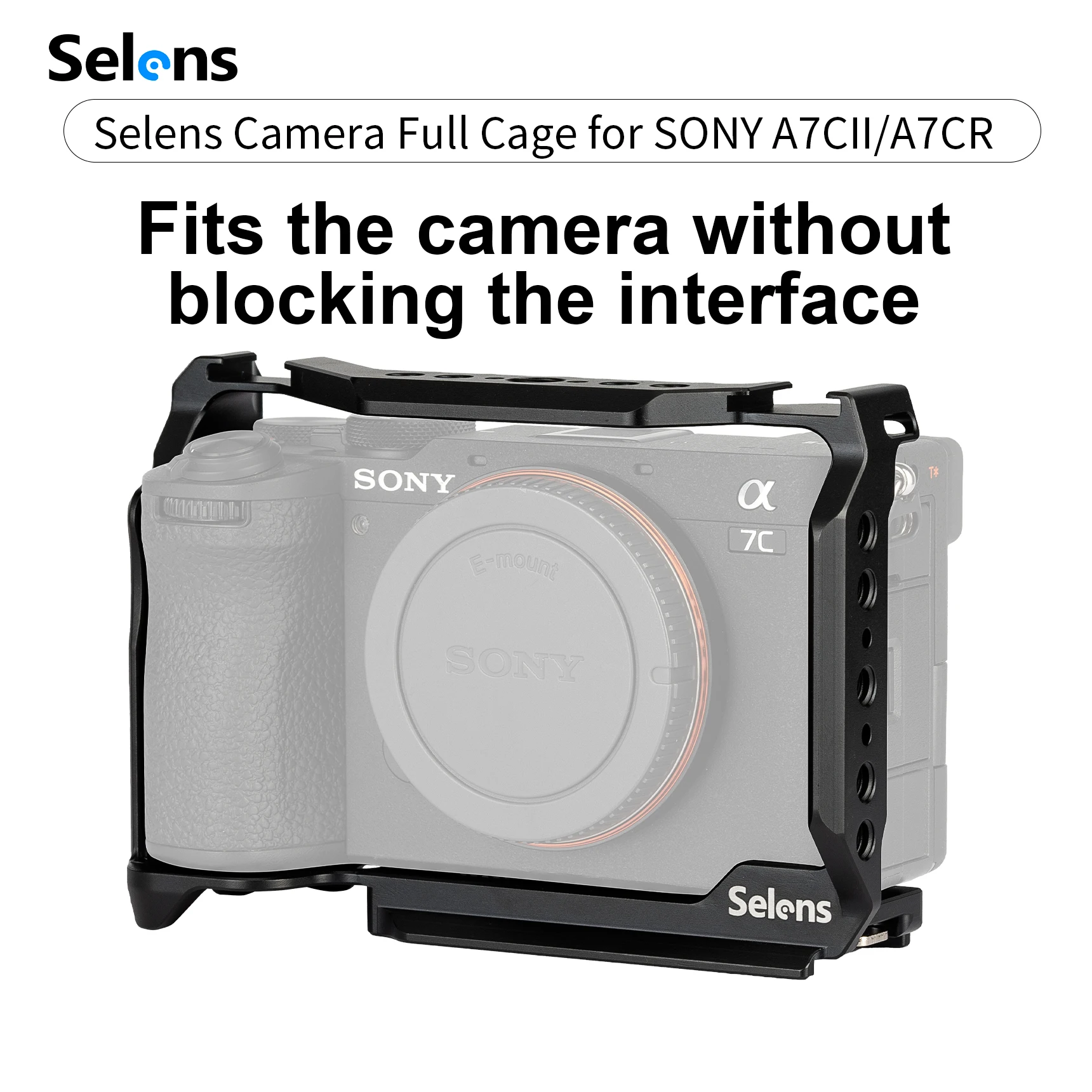 Selens Newest Aluminum Camera Full Cage Photography Accessories Photo Studio Kits Video Production Equipment For Sony A7CII/A7CR