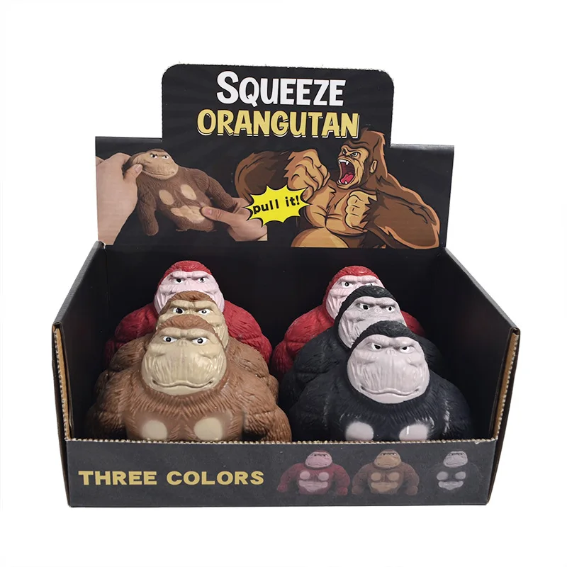 2022 New Decompression Orangutan Vent Tpr Soft Glue Slow Rebound Doll Toy Cute Funny Trick Gift Fidget Stress Toys