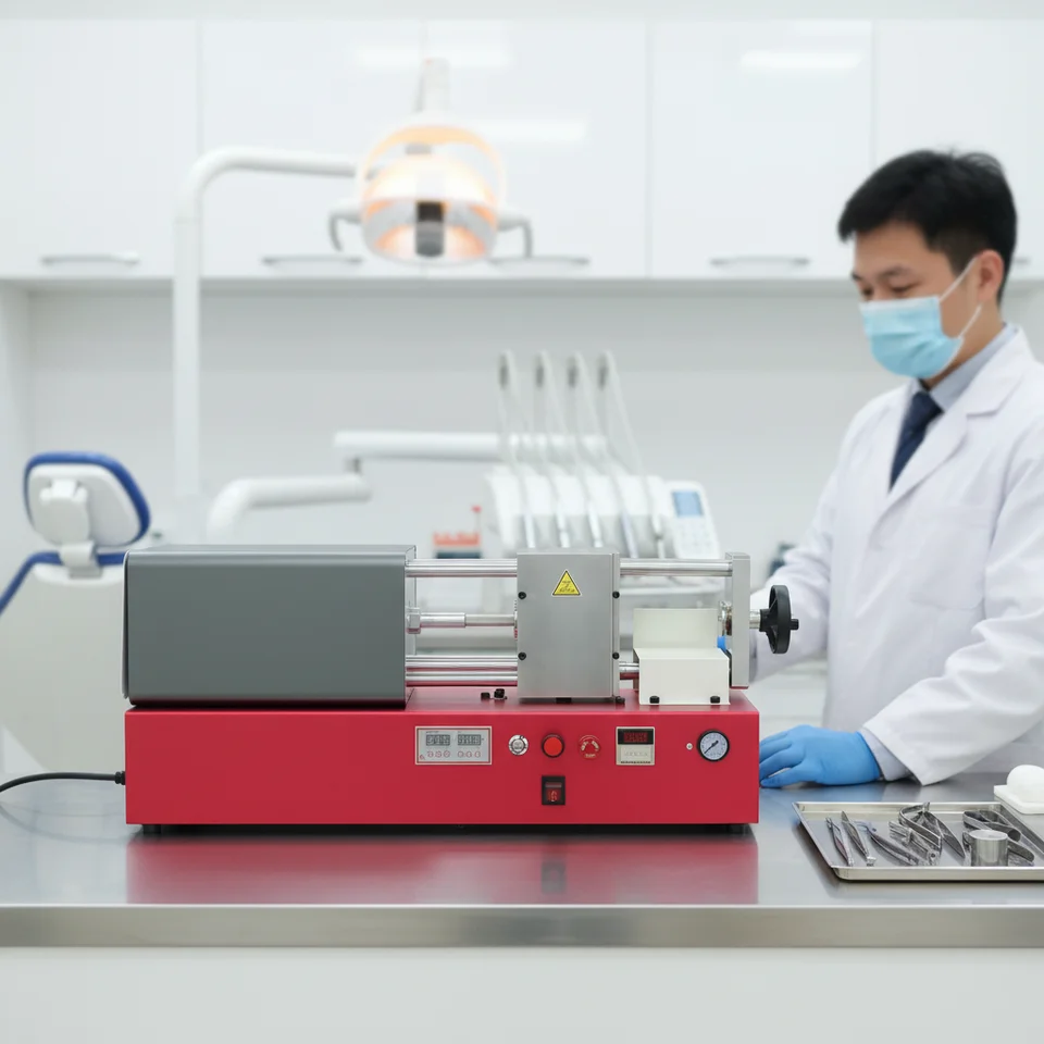 Electric Automatic Flexible Denture Injection System Versatile Dental Lab Thermoplastic Machine for Invisible Partial Dentures