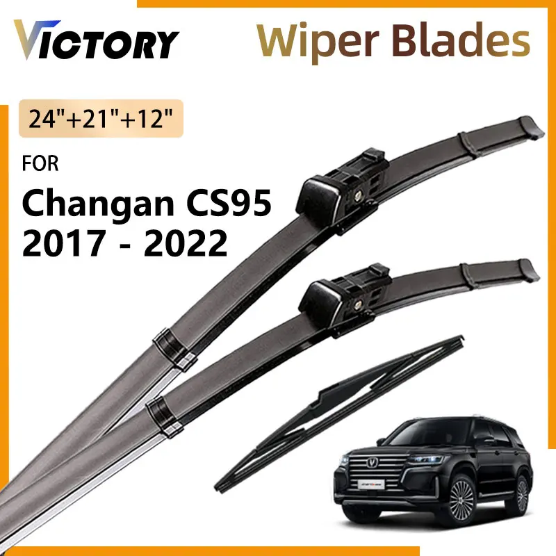 

3x Car Front Rear Wiper Blade For Changan CS95 2017 - 2022 2021 2020 2019 2018 Accessories Windshield Windscreen Window Brushes