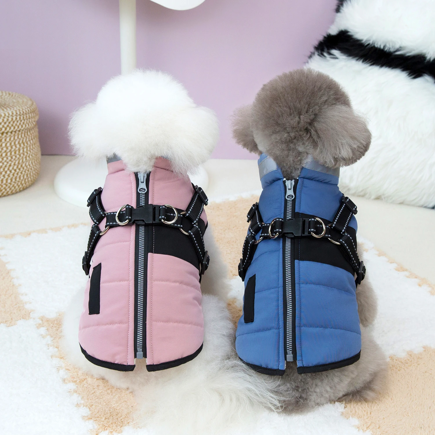 Warm Winter Dog Clothes for Small Medium Dogs Puppy Outfit Windproof Jacket Chihuahua French Bulldog Yorkies Vest