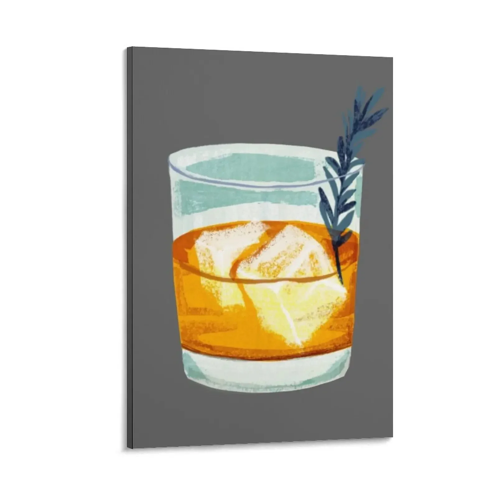 

Whiskey on the Rocks, Whiskey Lover Canvas Painting Decoration wall painting room decorations for girls aesthetic room decor
