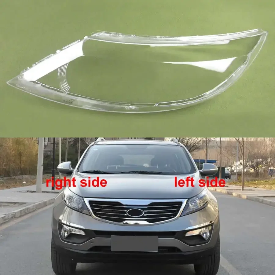 

For Kia Sportage R 2009 2010 2011-2014 Car Accessories Headlight Lens Cover Transparent Lampshade Headlamp Shell Plexiglass