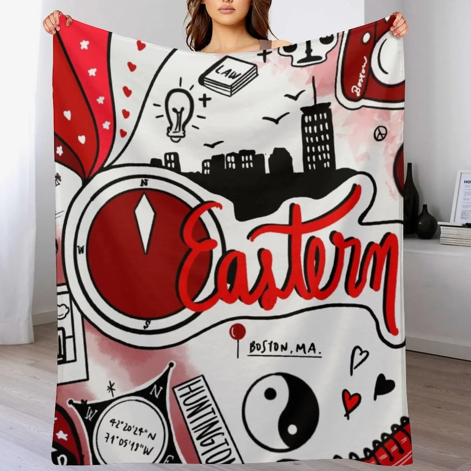 

New NEastern Throw Blanket Stylish Decor Blanket Gift for Friends Roommate