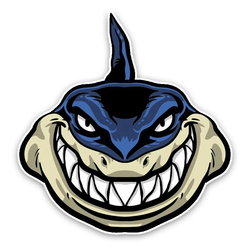 

Lovely Shark Cartoon Colored Car Sticker Automobiles Motorcycles Exterior Accessories PVC Decals