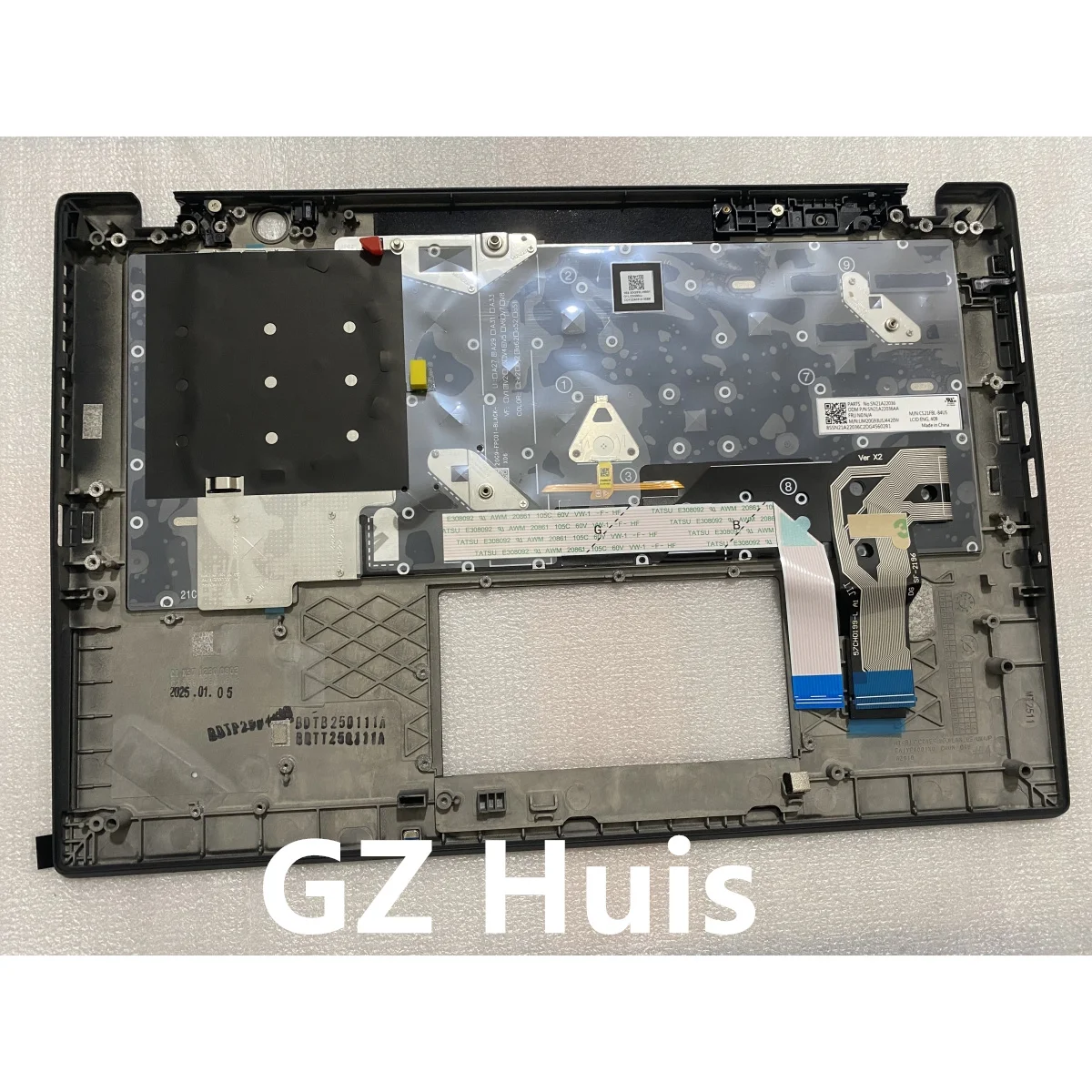 Nouveau Original pour Lenovo ThinkPad T14s GEN2 rétro-éclairage clavier repose-paume housse WLAN version 5M11A37258 5M11A37254