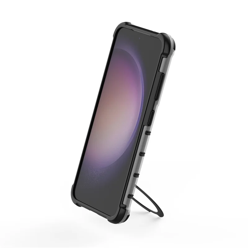 Luxury Magnetic Frosted Phone Case For Samsung A14 A15 A34 A54 A35 A55 A25 Four Corner Shockproof Protective Shell Parts Stand