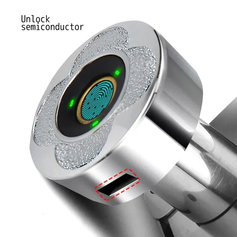 

ZIZI Smart Fingerprint Drawer Lock - Electronic Double Door Cabinet Security Suitable For Wardrobes Shoe Cabinets Mailboxes