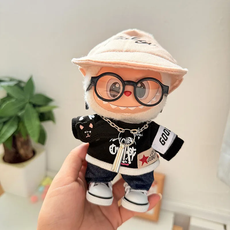 

Urban Meow Street Fashion Set for Labubu Clothes 1st-3rd Gen Sitting Standing Doll Streetwear Style Hanging Outfit Cute Costume