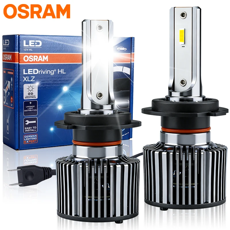Lâmpada de Farol Automotivo OSRAM Original H1 H11 H8 Led H4 H7 9005/HB3 9006/HB4 9012 HIR2 Luz de Neblina Automotiva 6000K Branco Frio Lâmpada Universal