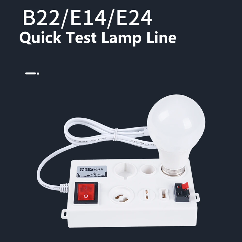 Multi-interface Quick Test Lamp Holder 12 Port Led Bulb Tester Versatile Led Lcd Tester for E27 B22 E14 Lamp Bulb Light Test