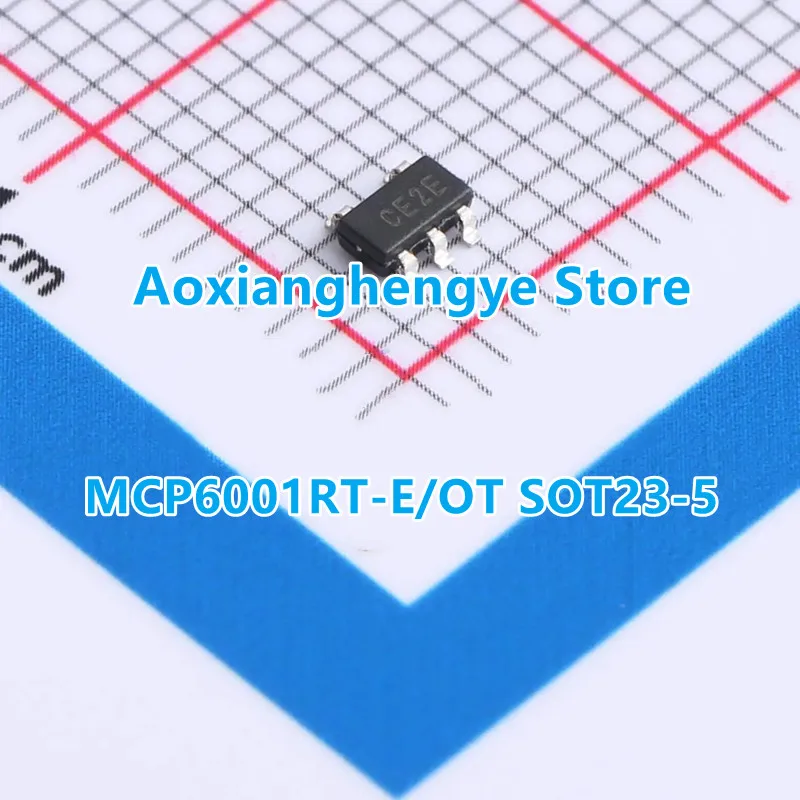 5 قطعة MCP6001T-I/OT MCP6001T-E/OT MCP6001UT-E/OT MCP6001RT-I/OT MCP6001RT-E/OT MCP6001T-I/LT SOT23-5/SC70-5 1MHz منخفضة الطاقة Op Amp