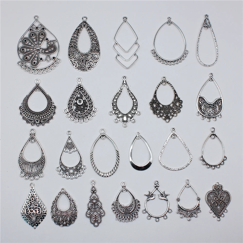 10 sztuk złącze kolczyka do tworzenia kolczyków kolczyk kropelka złącze Charms Diy biżuteria kolczyk Charms ustalenia akcesoria