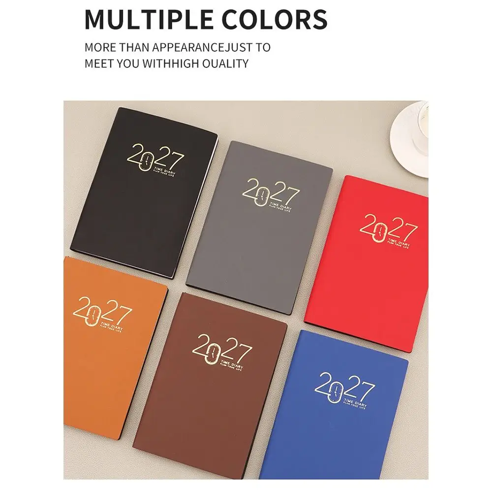 Multi-Purpose A5 2027 Planner English with Monthly&Weekly Plan Pages Schedule Notebook Efficiency Journal School Office
