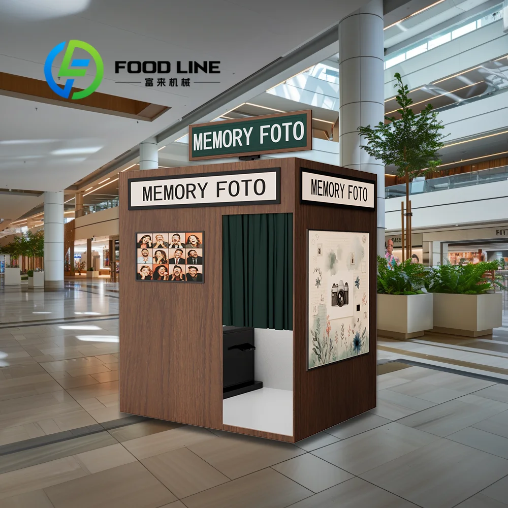 

customize Professional Photo Booth Self Service Kiosk with Instant Printing Touch Screen for Wedding Business
