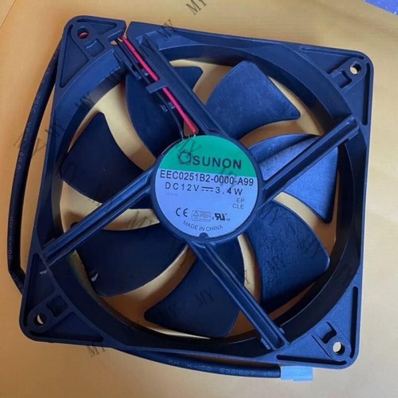 

TT 1pcs for SUNON EEC0251B2-0000-A99 12V 3.4W 12CM 12025 mute fan