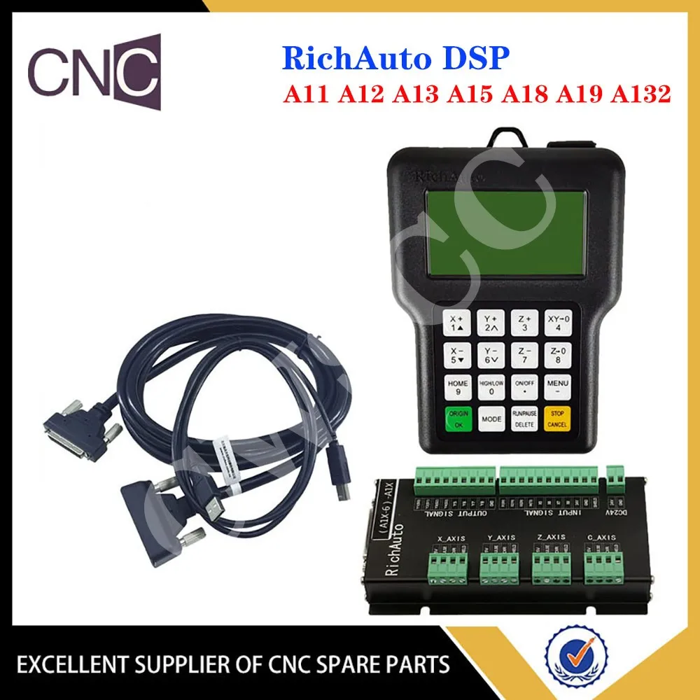 

3/4 axis motion system RichAuto DSP handheld controller A11 A12 A13 A15 A18 A19 A132 engraving, milling, turning and grinding