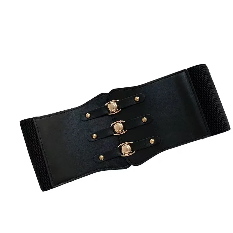 Belt women\'s decoration paired with skirt, new European and American trend outerwear, waist wide waist seal versatile shirt, no