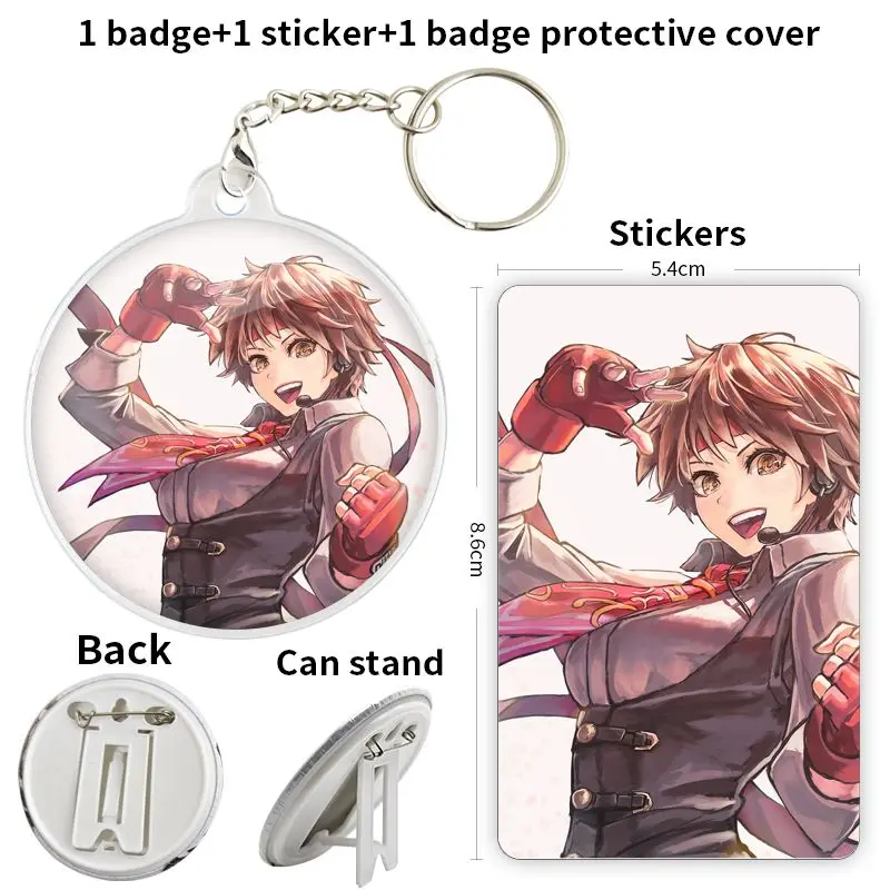 Kasugano Sakura Anime Character Game Soft Button Badge Brooch anchor Peripherals Pin Creative Backpack Decoration