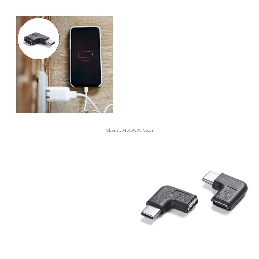 

Type C 90 Degree Adapter 10Gbps Fast Speed Charging Coupler 5A Current Support