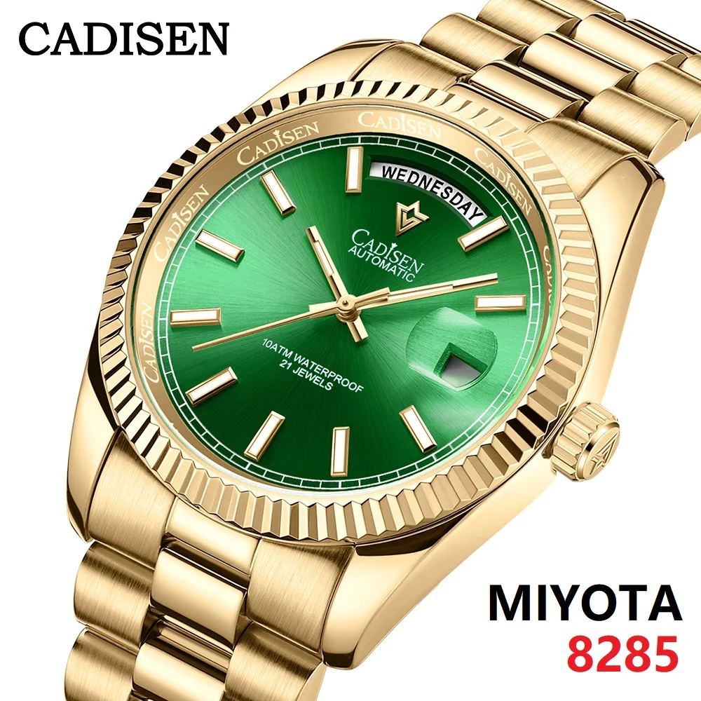 

CADISEN DD40 Мужские часы Роскошные автоматические механические часы Мужские AR с сапфировым стеклом 10 бар Япония MIYOTA 8285 Мужские наручные часы с механизмом