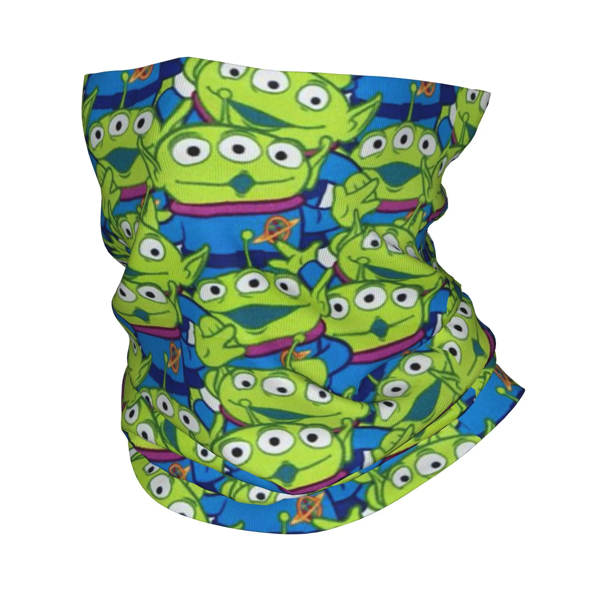 Custom Toy Story Aliens Bandana Neck Warmer Men Women Winter Ski Tube Scarf Gaiter  Face Cover