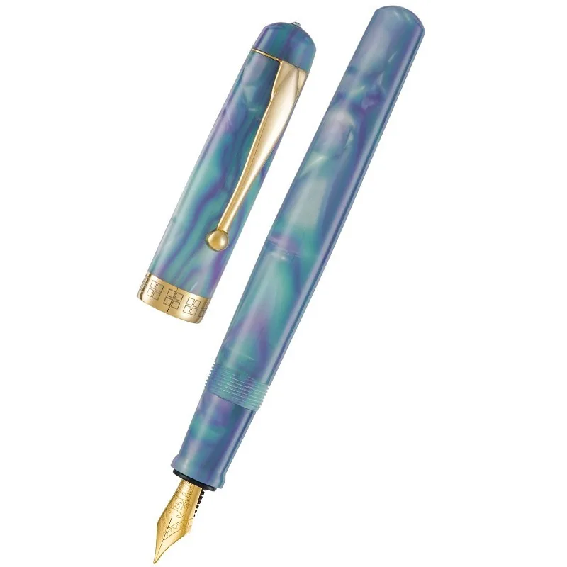 Japan Pen Gift Pent Broken Blue Resin Fountain Pens Gemany Schmidt Nib Office Supplies Elegant Souvenir Corporate Client Gift