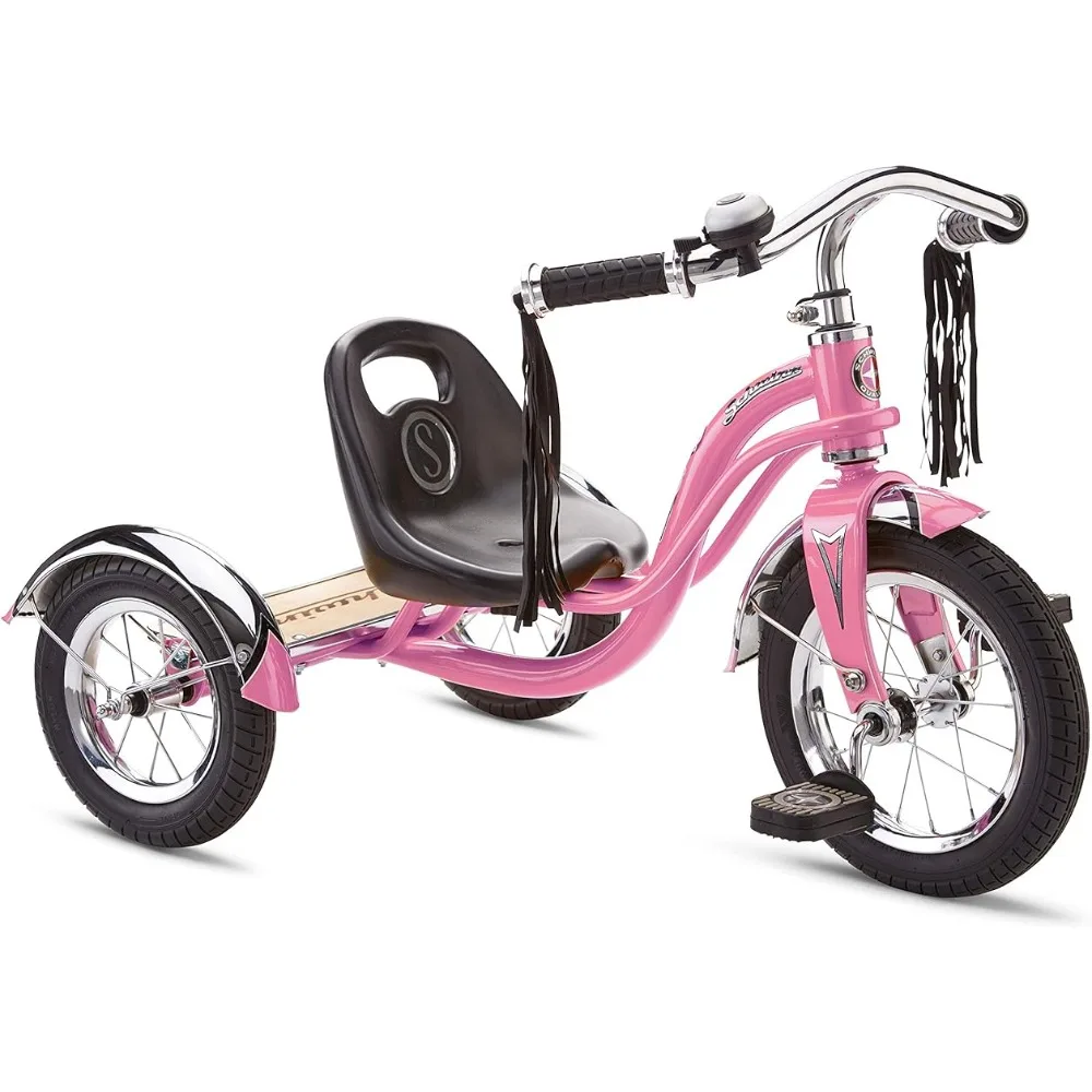 

Roadster Bike for Toddler, Kids Classic Tricycle, Low Positioned Steel Trike Frame W/ Bell for Boys and Girls Ages 2-4 Year Old