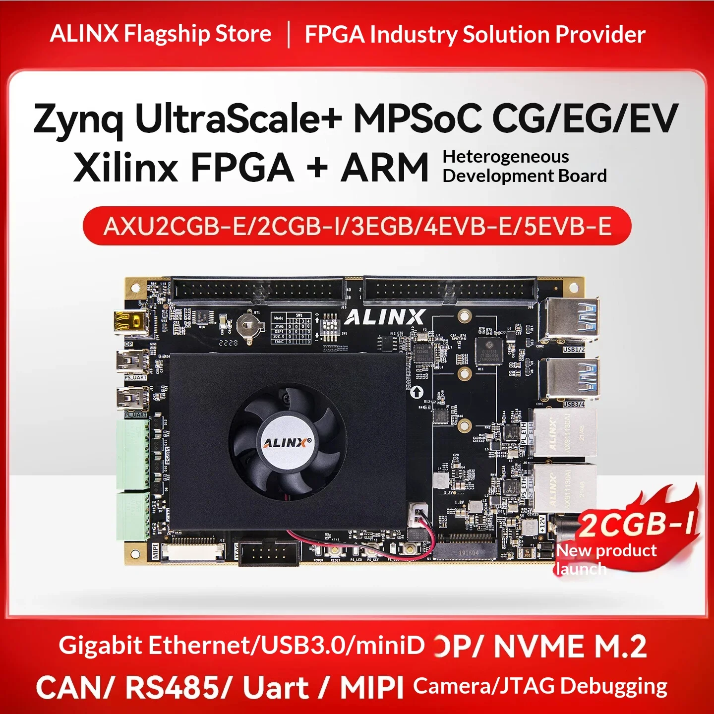 Xilinx Zynq UltraScale+ MPSoC FPGA Development Board ZU3EG ZU4EV ZU5EV ZU2CG 4K Video Processing