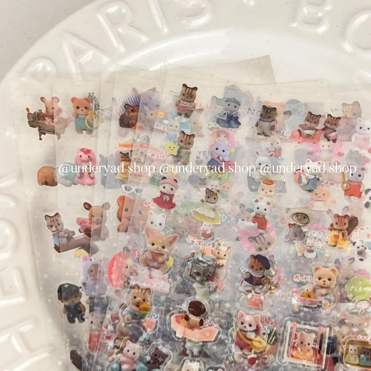 ملصقات سيلفانيان فاميليز كاواي أنيمي لطيف الكرتون الكتابة على الجدران أجهزة الكمبيوتر المحمولة الأمتعة الغيتار الفينيل ملصق مقاوم للماء #3