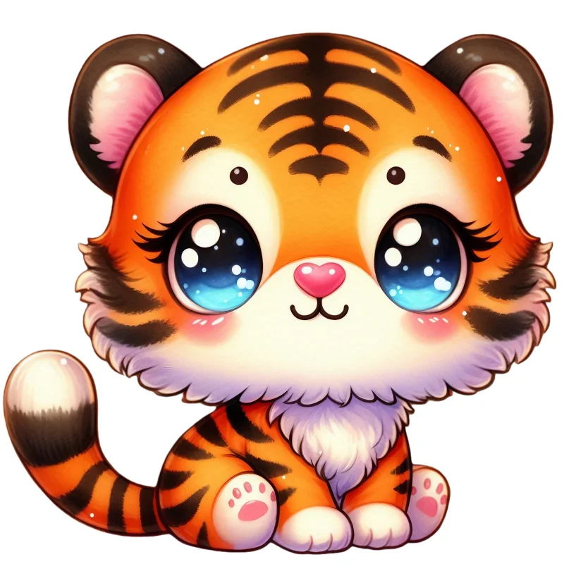 

Smiling Cute Tiger Silicone Mold Theme Dessert Chocolate Decoration DIY Silicone Mold